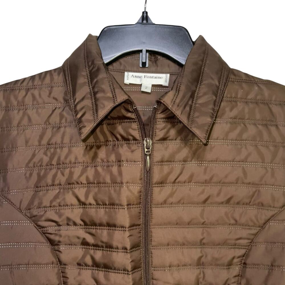 Anne Fontaine Puffer Jacket Quilted Felicia Cropped - Picture 2 of 12